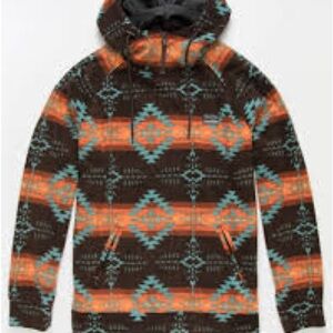 Aztec hooded shirt/sweatshirt size large excellent condition